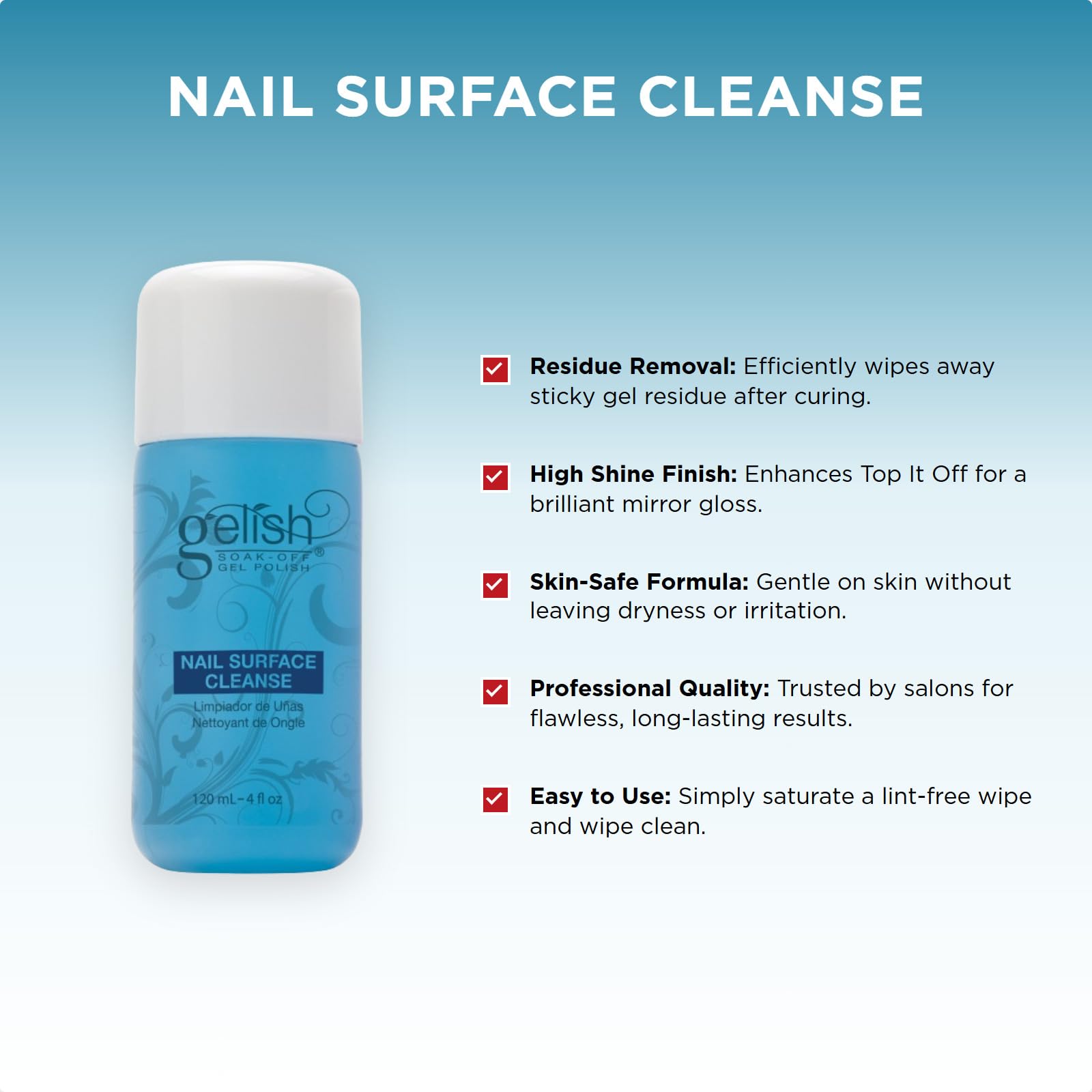 Amazon.com: Gelish Soak-Off Nail Polish Cleaner, Removes Tacky